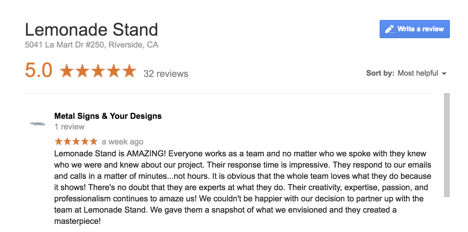 Lemonade Stand Reviews