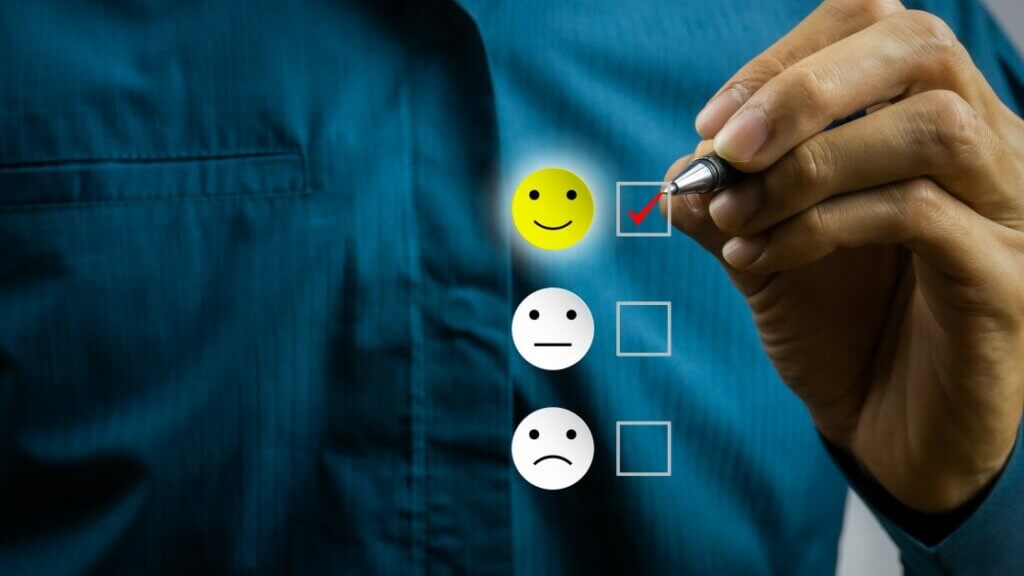 customer feedback smiley face